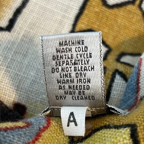 Chico’s linen geo bold print jacket size 2 = size large - Picture 7 of 8